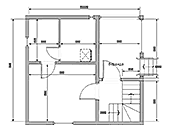 план первого этажа бани 4х6 с верандой и мансардой